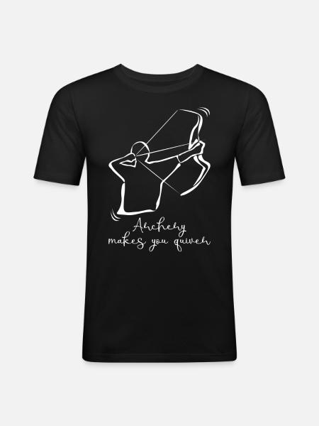 Bow Shooting Quiver Archery - Men's Slim Fit T-Shirt - black