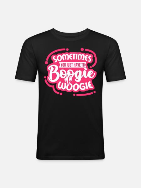 Boogie Woogie Boogie-Woogie Dancing - Men's Slim Fit T-Shirt - black