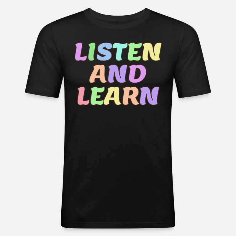 School Teacher Teachers Teaching - Männer Slim Fit T-Shirt - Schwarz