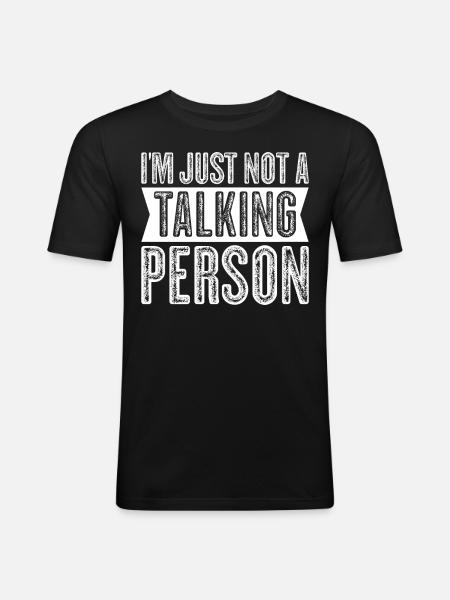 Misanthropist Grumpy Misanthrope - Men's Slim Fit T-Shirt - black