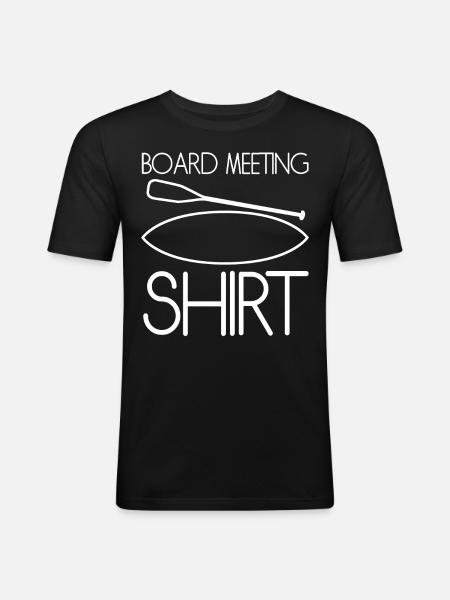 SUP Board Meeting - Men's Slim Fit T-Shirt - black
