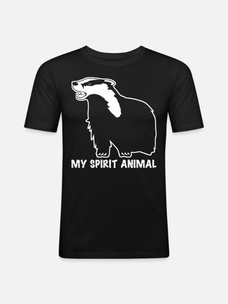 Honey Badgers Honey Badger Honeybadger - Men's Slim Fit T-Shirt - black