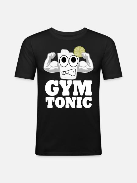 Gym Motivation Bodybuilding Workout - Men's Slim Fit T-Shirt - black