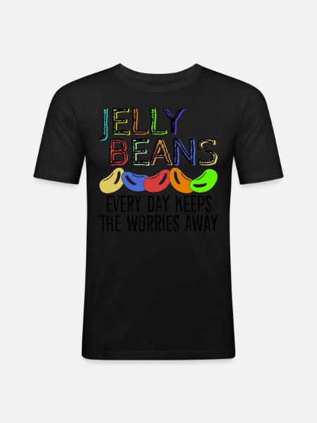 Jelly Beans Jelly Bean - Men's Slim Fit T-Shirt - black
