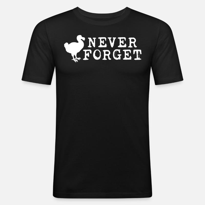 Dodo - Männer Slim Fit T-Shirt - Schwarz