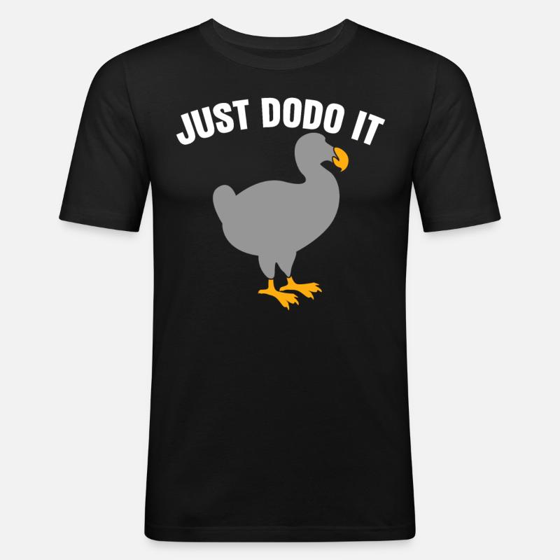 Do it Dodo - Männer Slim Fit T-Shirt - Schwarz