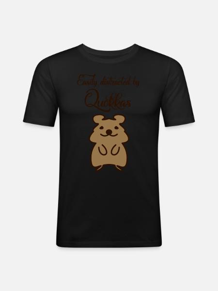 Quokka Quokkas - Men's Slim Fit T-Shirt - black