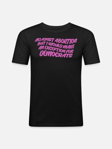 Republican Conservative Patriotism - Men's Slim Fit T-Shirt - black