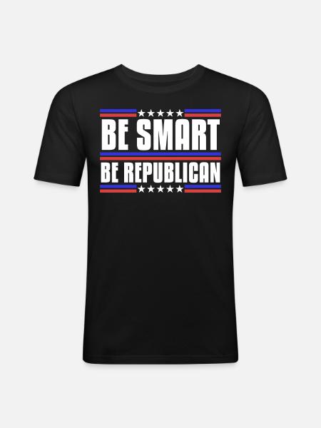 Republicans Conservative Republican Vote - Men's Slim Fit T-Shirt - black