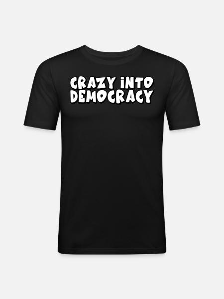 Democratic Elections Democracy Democrat - Men's Slim Fit T-Shirt - black
