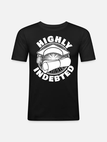 Semester Fee Student Tuition Fee - Men's Slim Fit T-Shirt - black