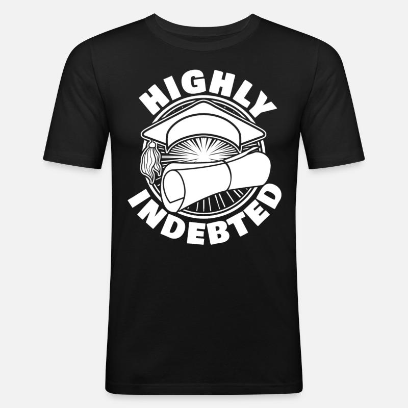 Semester Fee Student Tuition Fee - Männer Slim Fit T-Shirt - Schwarz