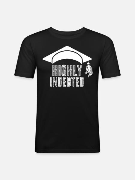 Semester Fee Students Tuition Fee - Men's Slim Fit T-Shirt - black