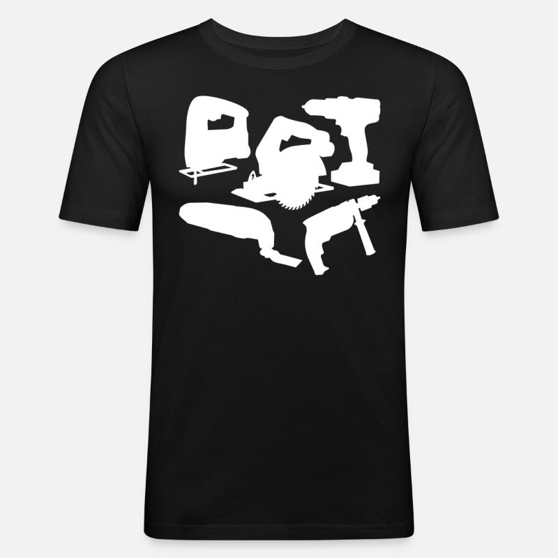 Outils électriques Outils électriques Outil - T-shirt près du corps Homme - noir