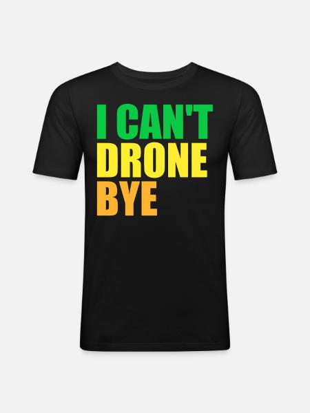 FPV Drone Pilot Drones Quadcopter - Men's Slim Fit T-Shirt - black
