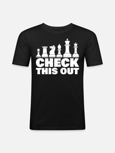 Chess Chess Player - Men's Slim Fit T-Shirt - black