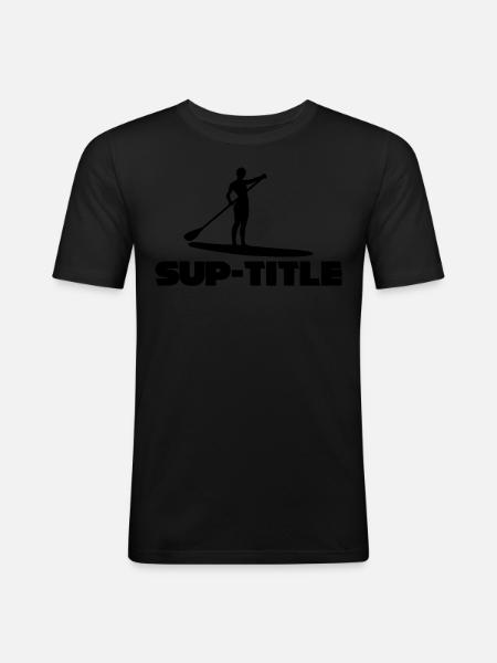 Stand up Paddling - Men's Slim Fit T-Shirt - black
