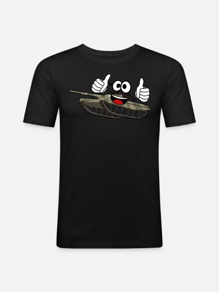 Thumbs up Tank - Men's Slim Fit T-Shirt - black
