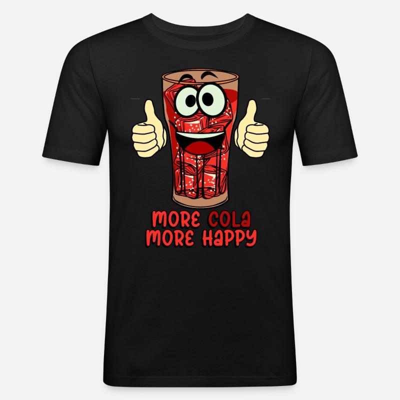 Cola Softdrink Lemonade Softdrinks - Männer Slim Fit T-Shirt - Schwarz