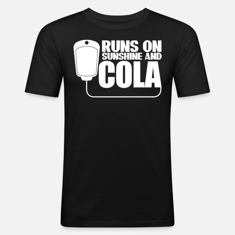 Cola Soft Drinks Lemonade - Men's Slim Fit T-Shirt - black