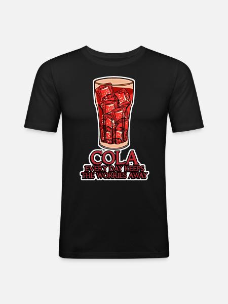 Cola Joke Lemonade - Men's Slim Fit T-Shirt - black