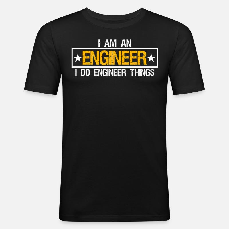 Mechanical Engineer Engineering - Men's Slim Fit T-Shirt - black