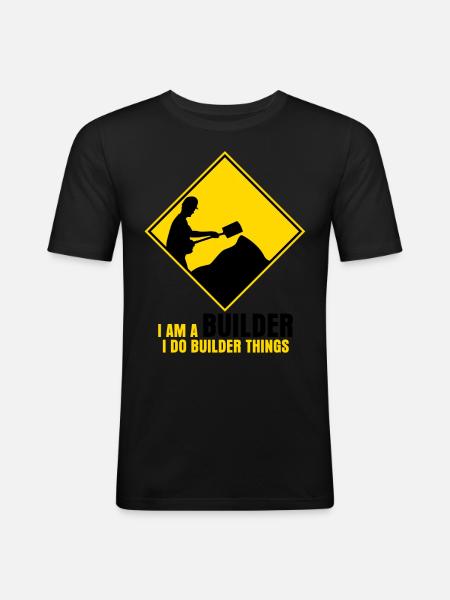 Road Keeper Roadbuilder Roadmaker - Men's Slim Fit T-Shirt - black