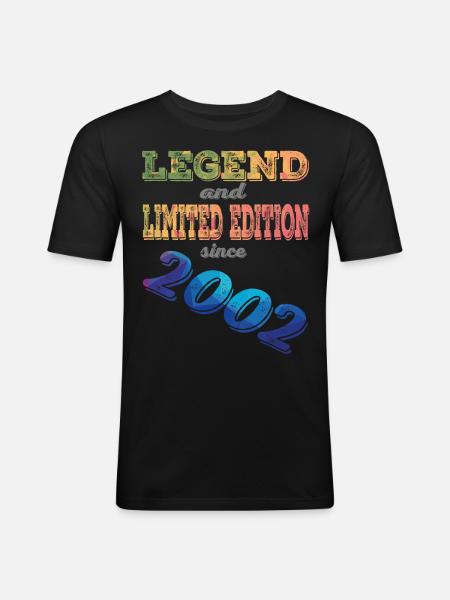 LEGEND AND LIMITED EDITION - Männer Slim Fit T-Shirt - Schwarz