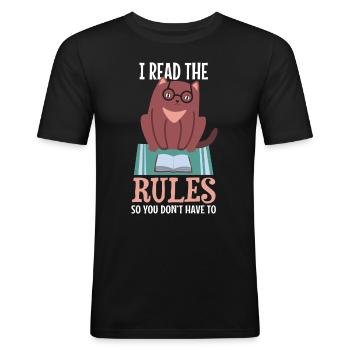 Funny Game Night Conception de jeux de société - T-shirt près du corps Homme - noir - Devant - Nik (191cm)