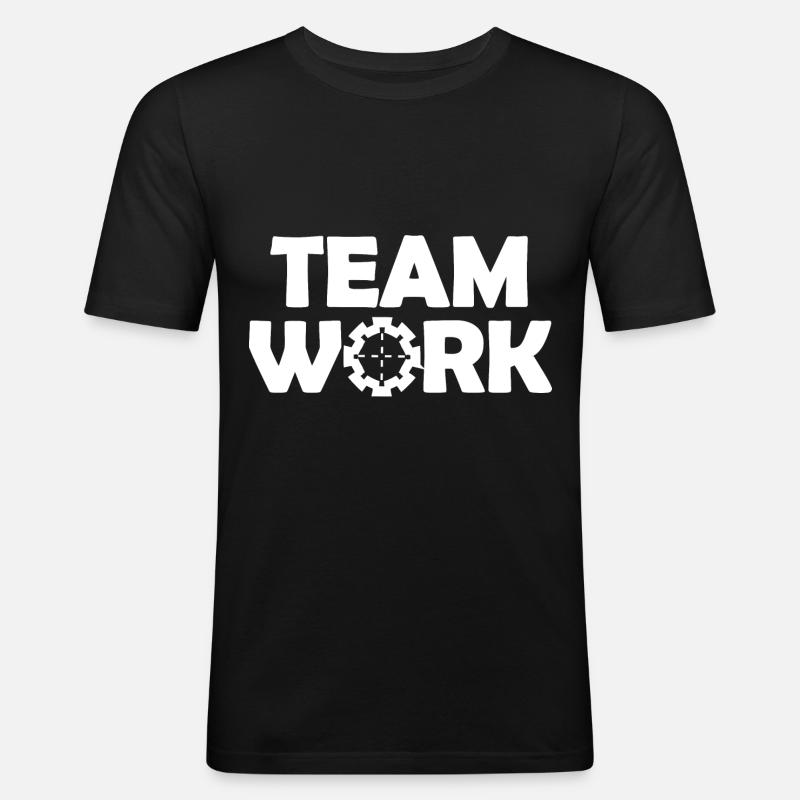 The Groups Work - Men's Slim Fit T-Shirt - black