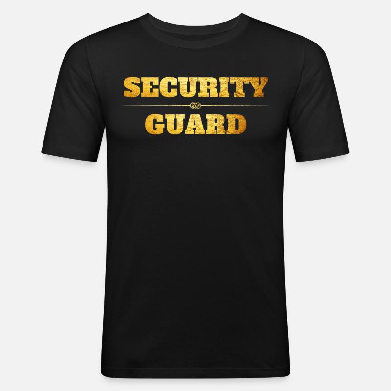 Security Guard - Männer Slim Fit T-Shirt - Schwarz