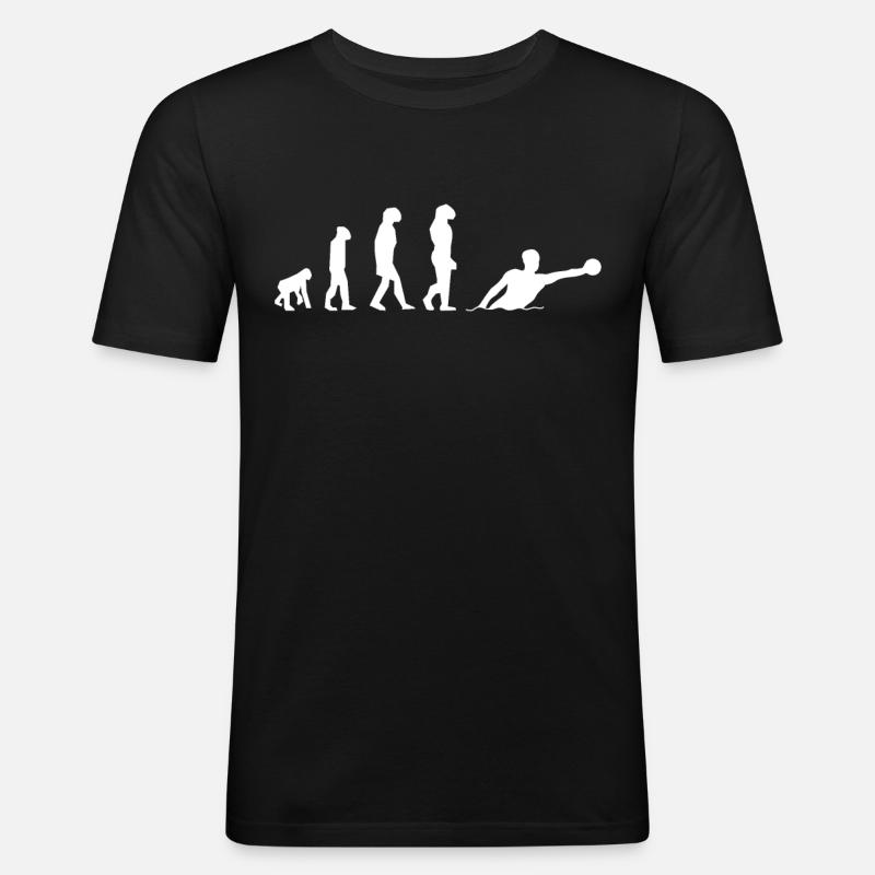 Water Polo Evolution Gift - Men's Slim Fit T-Shirt - black
