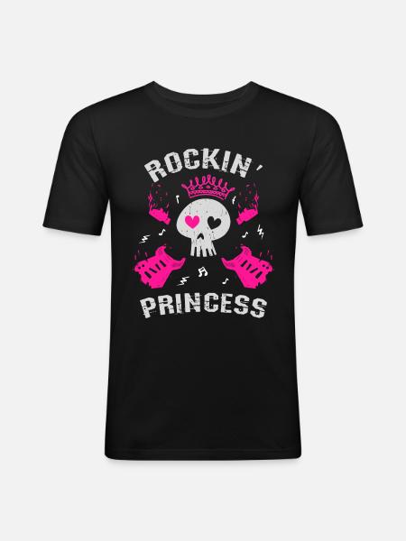 Princesse à bascule - T-shirt près du corps Homme - noir