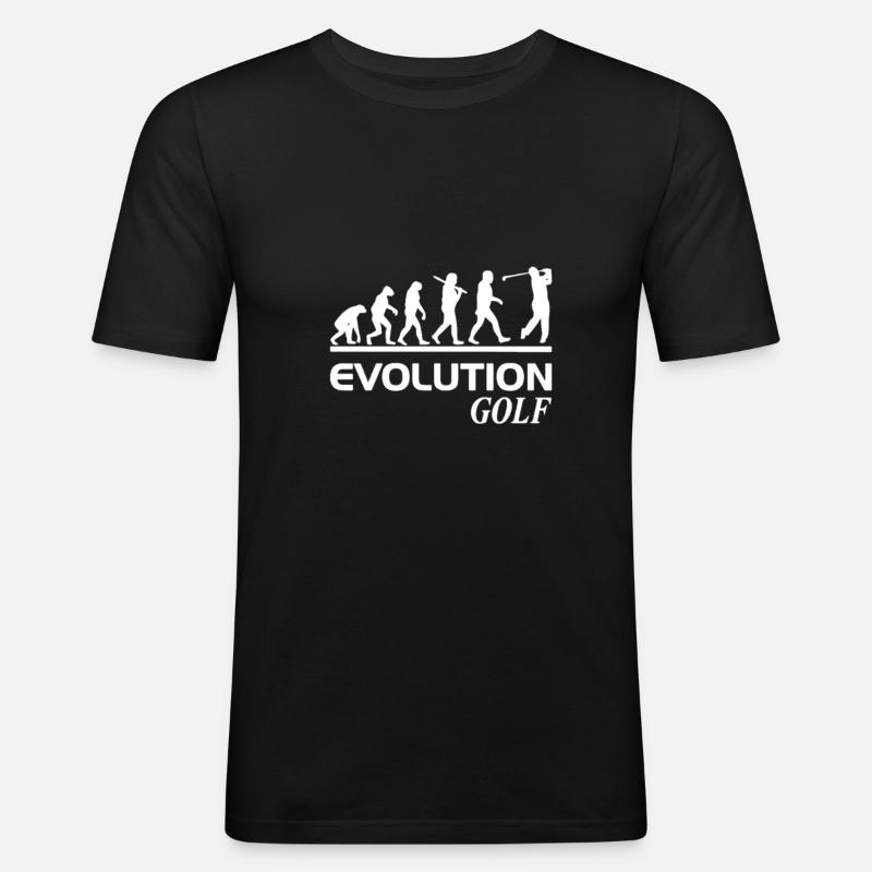 Evolution golf - Men's Slim Fit T-Shirt - black
