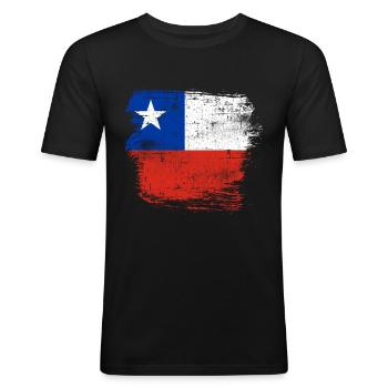 Chili - T-shirt près du corps Homme - noir - Devant - Nik (191cm)