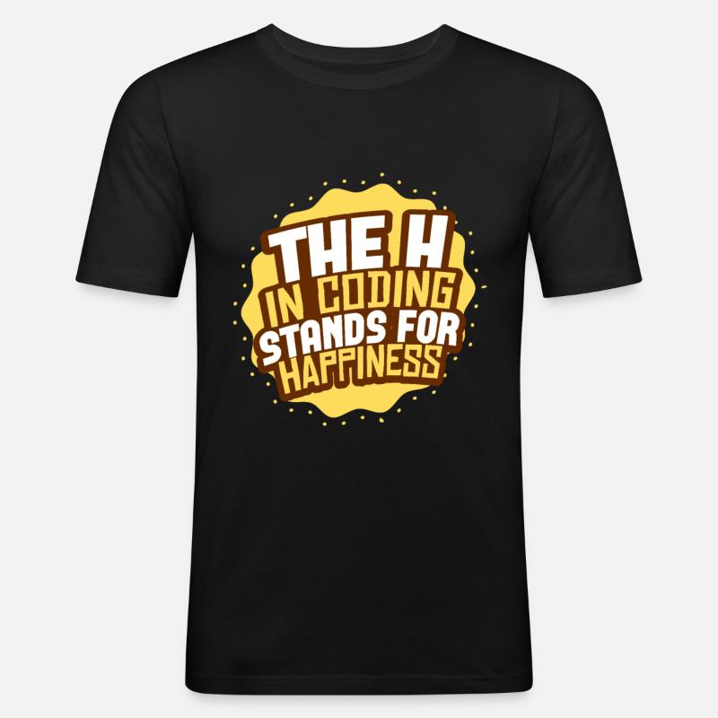 Coding programming - Men's Slim Fit T-Shirt - black