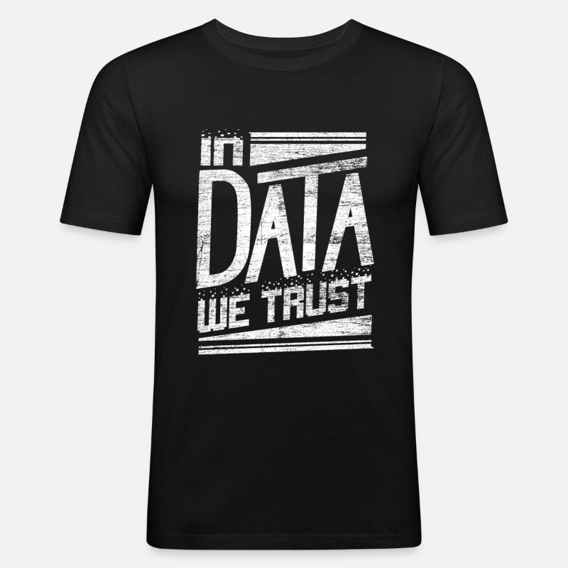 Informatik Nerd Coding - Männer Slim Fit T-Shirt - Schwarz
