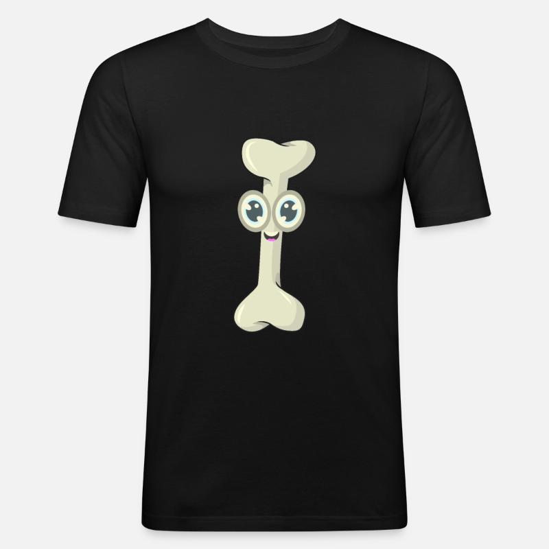 Bone chewing bone - Men's Slim Fit T-Shirt - black