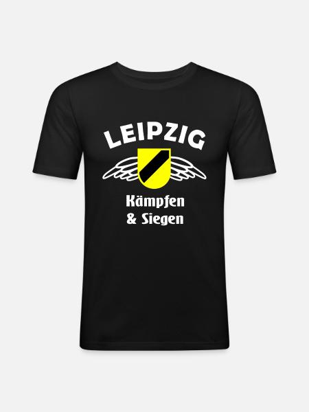 Tief im Osten - Männer Slim Fit T-Shirt - Schwarz