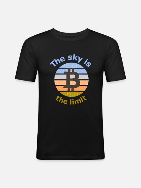 The Bitcoin Age - Men's Slim Fit T-Shirt - black