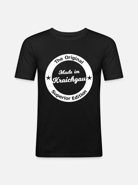 Made in the Kraichgau - Men's Slim Fit T-Shirt - black