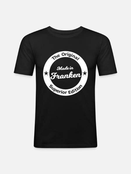 The best from Franconia - Men's Slim Fit T-Shirt - black