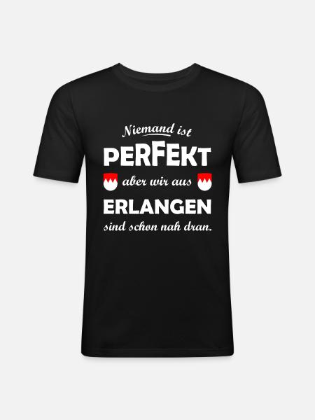 Les Franconiens d’Erlangen - T-shirt près du corps Homme - noir
