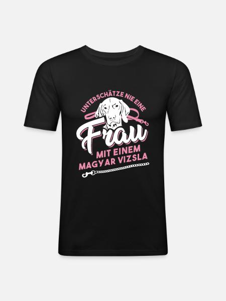 Magyar Vizsla - Männer Slim Fit T-Shirt - Schwarz