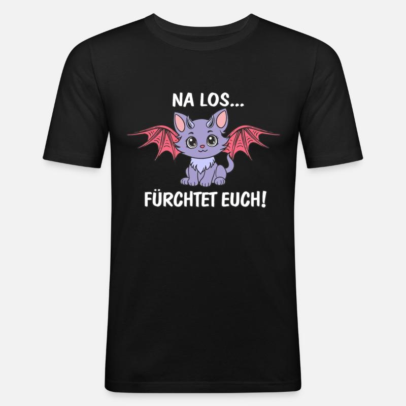 Fürchtet Euch - Männer Slim Fit T-Shirt - Schwarz