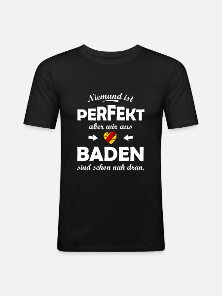 Perfect from Baden - Men's Slim Fit T-Shirt - black