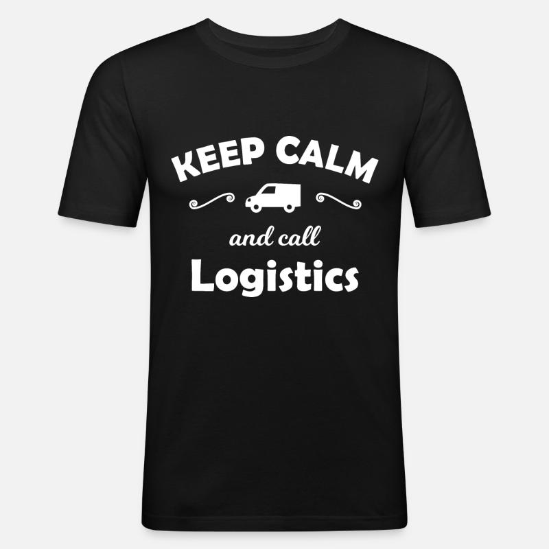 Die Transport Leute - Männer Slim Fit T-Shirt - Schwarz
