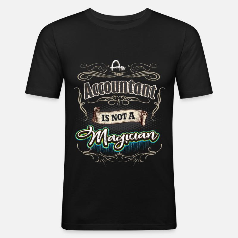 comptable - T-shirt près du corps Homme - noir