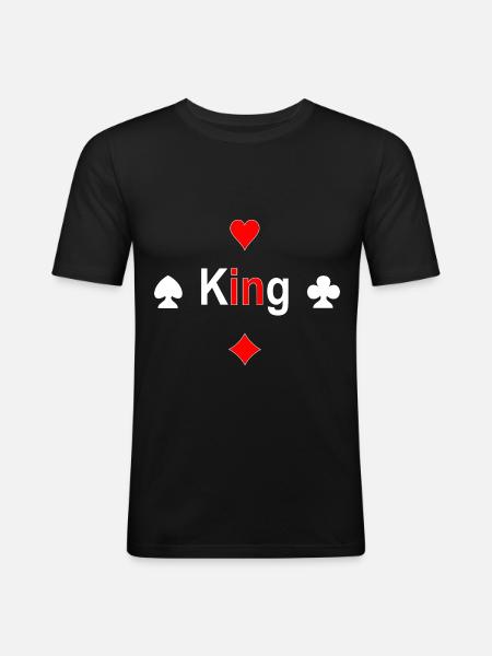 King - Men's Slim Fit T-Shirt - black