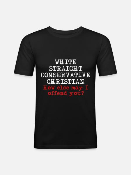 Kristen kristendom Religion - Herre Slim Fit T-Shirt - sort